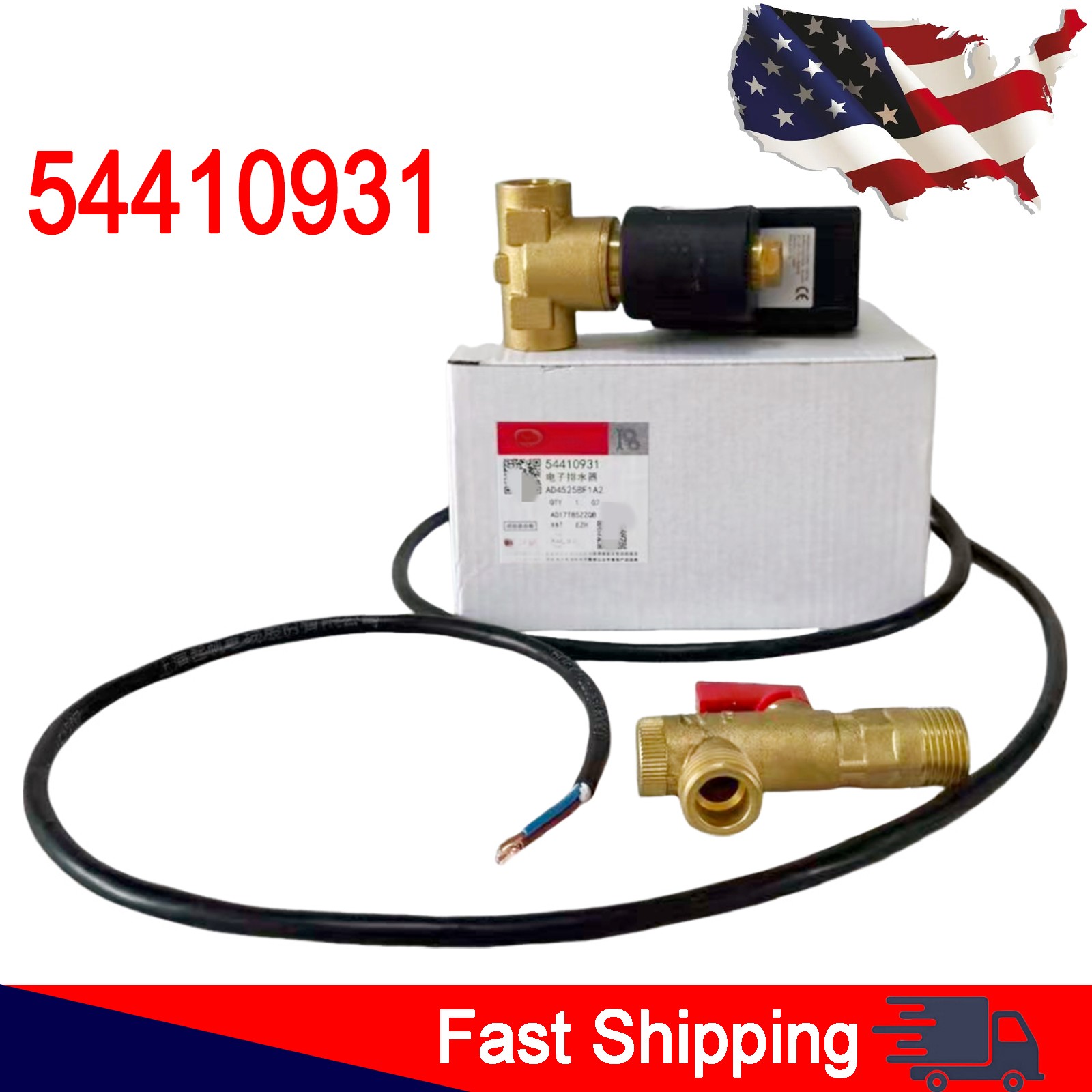 1PC Electronic Auto Drain Valve 54410931 Fit For Ingersoll-Rand Air Compressor