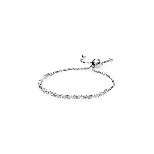 Pandora Sterling Silver Sparkling Slider Tennis Bracelet 599375C01-1 - 8" NWOT