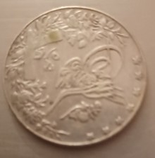 Ottoman Empire Egyptian 5 Qirsh 83.3 % Silver Coin