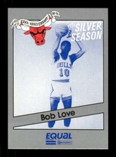 1990-91 Star Equal Chicago Bulls Silver Season #9 Bob Love NM-NMMT TZ1 BXCP67