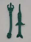 Vintage 1992 TMNT Merdude Action Figure Ninja Turtles Accessories Trident Sword