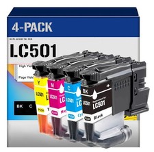 4pk LC501 Ink Cartridges for Brother MFC-J1260DW MFC-J1360DW MFC-J1410DW