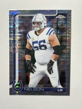 2025 NFL Topps Chrome Quenton Nelson Pulsar Refractor #144 Indianapolis Colts