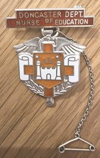 Doncaster Royal Infirmary Dept Of Nurse Education  RGN Silver Nurses Badge 1989