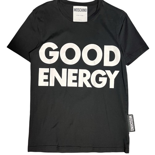 Moschino Good Energy Slogan Shirt Size M