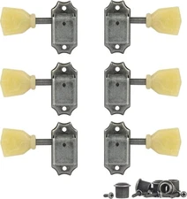 Golden Age Vintage Keystone-Style 3-Left + 3-Right Tuning Machines for Solid...