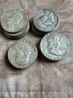 90% Silver Franklin Half Dollar-Roll of 20 - $10 Face Random Dates And Mint Mark