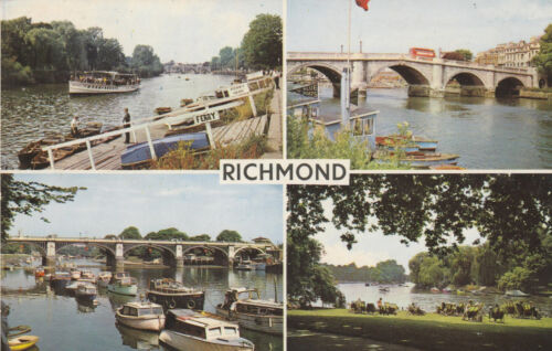 RICHMOND, MultiView, London, Surrey - Vintage POSTCARD - Foto 1 di 2