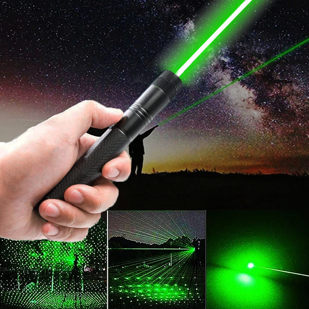 Penna puntatore laser verde fascio forte 3000 miglia 532 nm torcia lazer  ricaric