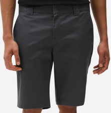 Dickies Slim Fit Work Shorts W31 Dark Grey Chino Cotton Twill RRP £60