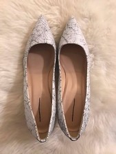 NEW J. CREW ELSIE CRACKLED LEATHER PUMPS IN WHITE SZ 7 295 B7978