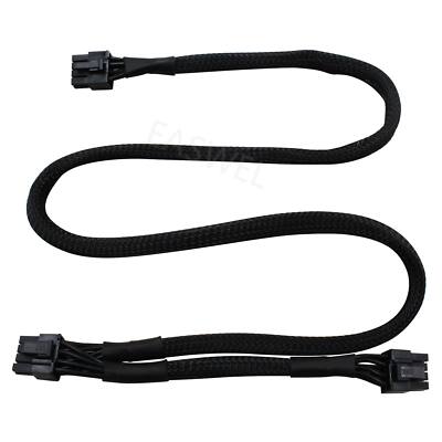 PCIe GPU 8Pin to Dual 6+2pin Power supply Cable for CORSAIR HX520W HX620W HX650W