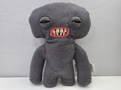 SPIN MASTER FUGGLER FUNNY UGLY MONSTER SQUIDGE RARE GRAY STUFFED ANIMAL KIDS 