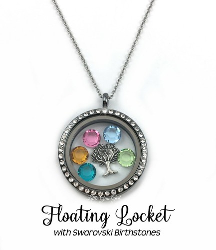 My Family Tree Birthstone Floating 