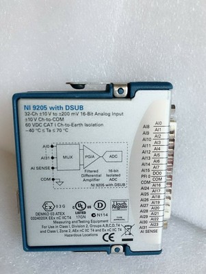 1PC National Instruments NI 9205 With DSUB Analog Input Module, 32 ...