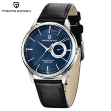 Casual PAGANI DESIGN Men Business Pilot Quartz Analog Wrist Watch Leather Band