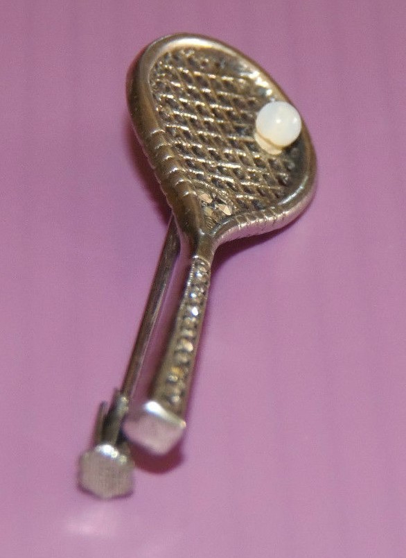 Broche Art Déco Années 1930/50 - Forme Feuille En Argent Avec Clous à Facettes - Neuf Sans Boîte