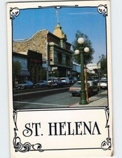 Postcard The "Hub" Of Napa Valley Saint Helena California