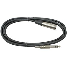 TIP RING SLEEVE 1/4 stereo male to 3pin XLR powered speaker cable cord 6ft foot