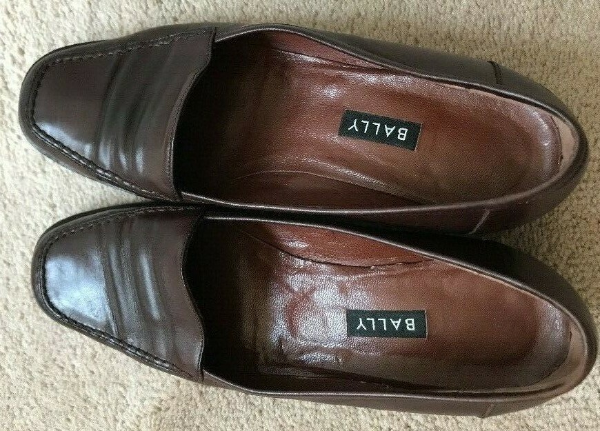 BALLY Style Flex Ferriera Brown Soft Leather Pull on Loafers 