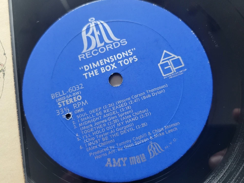 THE BOX TOPS - Dimensions 1969 SOUL PSYCH Alex Chilton Big Star (LP) VG+/VG+ - Image 2 of 4