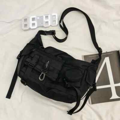 Functional style Shoulder Black Crossbody Bags Men Women's