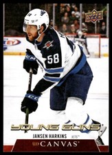 2020-21 Upper Deck Young Guns CANVAS Jansen Harkins Rookie Winnipeg Jets #C216