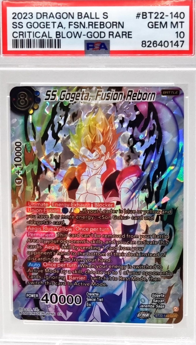 SS Gogeta Fusion Reborn BT22-140 GDR Dragon Ball Super