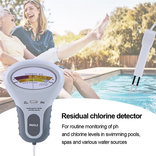 Digital Wasser Tester PH Wert Prüfer Chlor Messgerät Messer Water Aquarium Pool - Bild 5 von 8