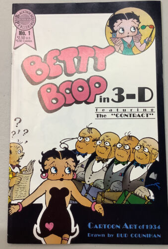 Betty Boop In 3-D #1 Blackthorn Publishing 1986 fumetto senza occhiali - Foto 1 di 8