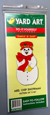 Vintage 1998 Yard Art Do-It-Yourself Patterns HDA Inc Mrs Chip Snowman YA30032