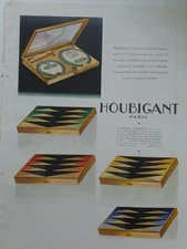 1931 Houbigant Paris triple vanity makeup conpact vintage original ad