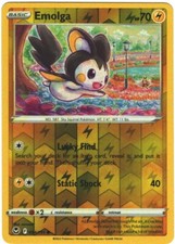 Emolga 54/195 Silver Tempest Reverse Holo Common Pokémon TCG