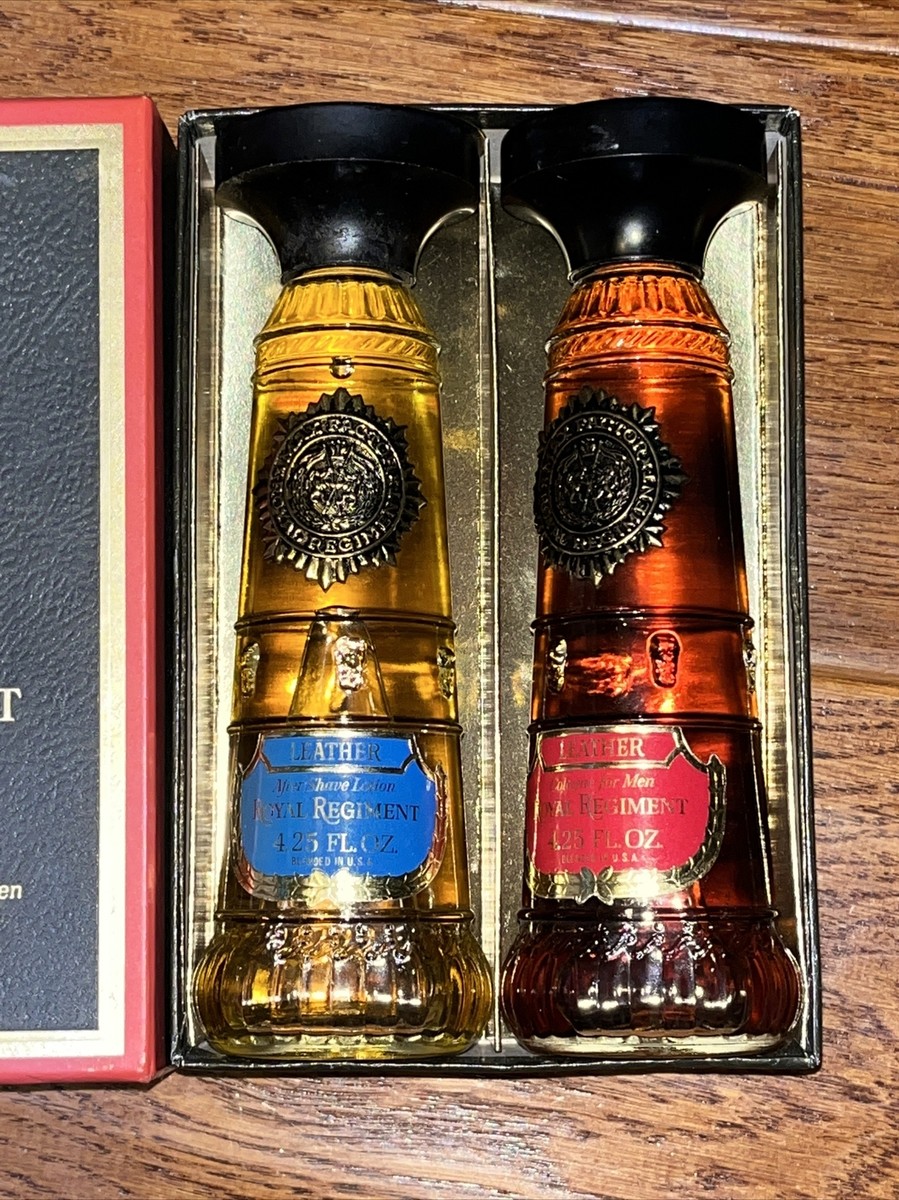 Max Factor Royal Regiment Leather Cologne & After Shave in Box | eBay