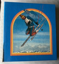 Good Sports Vintage Binder Skiing Blue