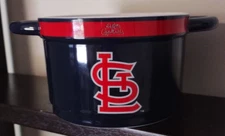 Boelter Brands MLB St Louis Cardinals Handled Crock Dip Salsa Soup Bowl