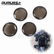 4Pcs Smoke Turn Signal Lens Cover  For Harley Sportster 1200 883 2002-2015