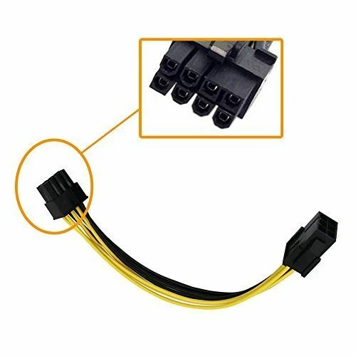 18cm 6Pin auf 8Pin PCIE PCI Express Adapter StromKabel Grafikkarte Stromkabel - Bild 4 von 4