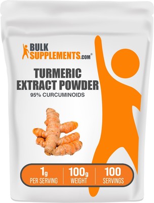 BulkSupplements Turmeric Extract Powder (95% Curcuminoids) - 1000mg Per Serving