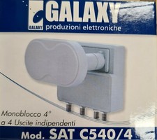 LNB monoblocco due satelliti a 4° uscite quattro indipendenti
