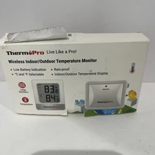 ThermoPro TP49 Digital Hygrometer Indoor Thermometer Humidity Meter Room White