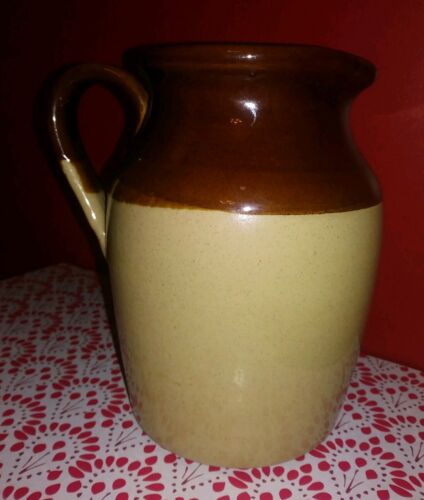 Vtg Pearsons of Chesterfield Pottery PITCHER Two-toned 2 pints Stoneware England - Picture 3 of 12