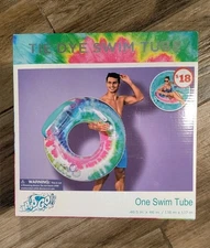 Bestway H2OGO! Tie Dye Swim Tube Inflatable Pool Float 46.5” – Brand New
