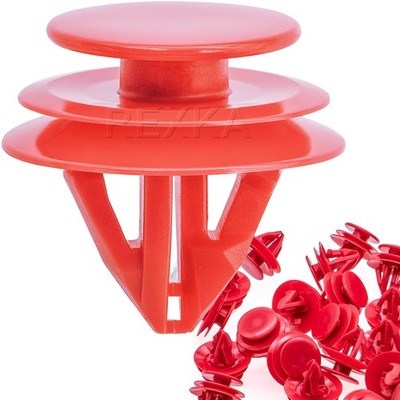 Rexka 20pcs Upper Quarter Trim Lower Overhead Console Clip Red One Size, 