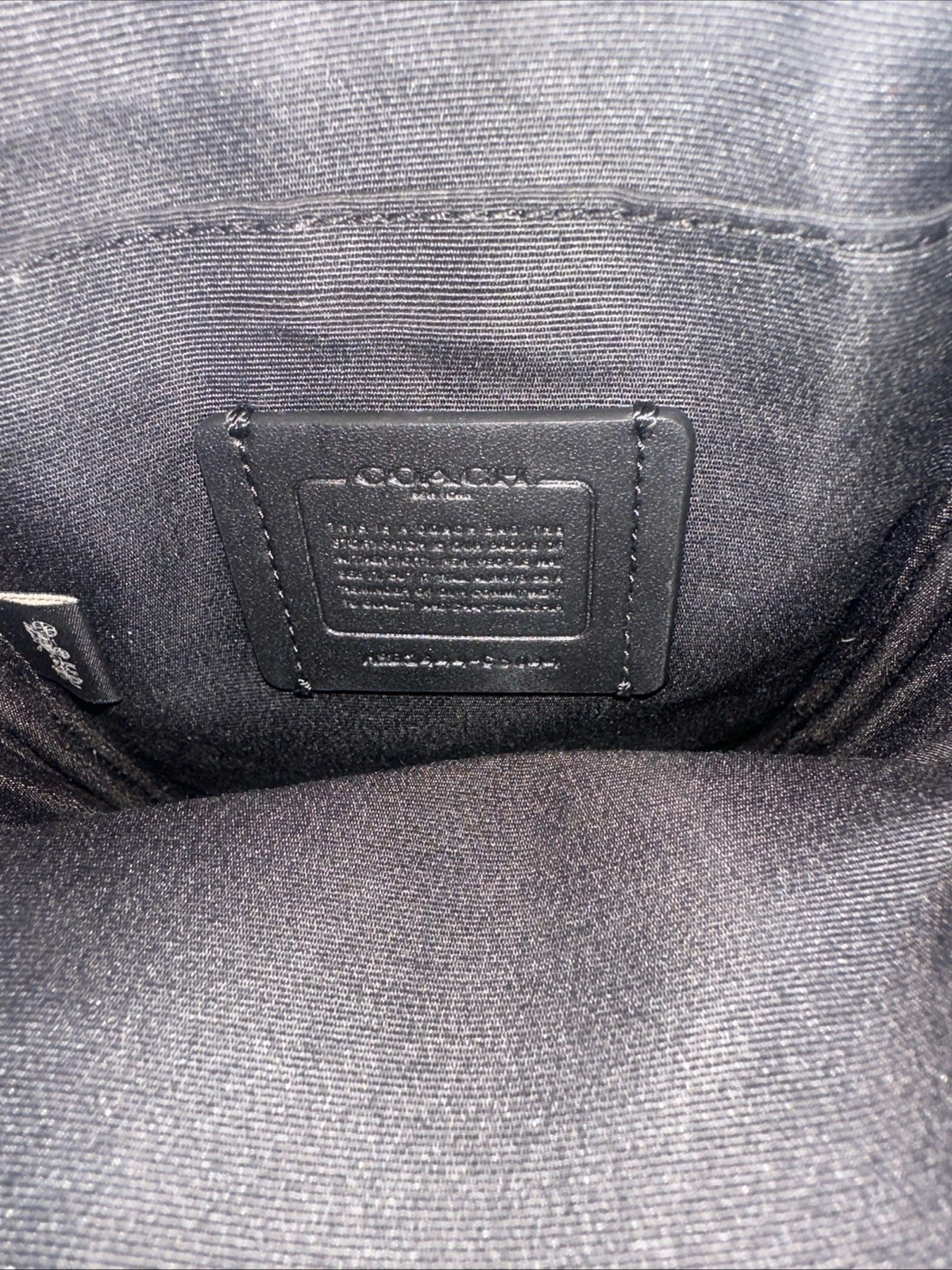 BORSA A MANO COACH ADEN CROSSBODY CS044 PELLE NERA CIOTTOLI BORSA TELEFONO