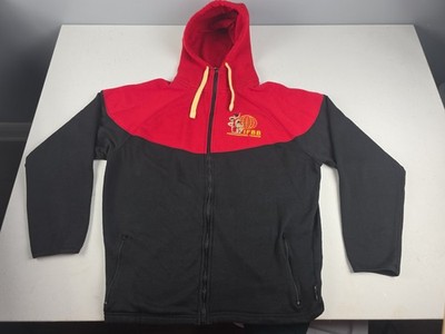 IFBB Pro Apparel Hoodie Mens L Red NPC National Physic Committee Body Building