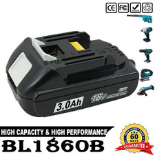Image of UK For Makita 18V 3.0Ah LXT Li-Ion BL1830 BL1850 BL1860 BL1815 Cordless Battery