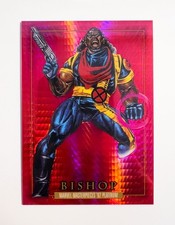 2024 Marvel Masterpieces 92 Platinum 6 Bishop Red prism /492