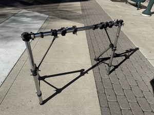 Gibraltar STRAIGHT Drum Rack VINTAGE w FOUR (4) clamps #BX3