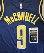 TJ McConnell Signed Autographed Indiana Pacers Jersey JSA COA